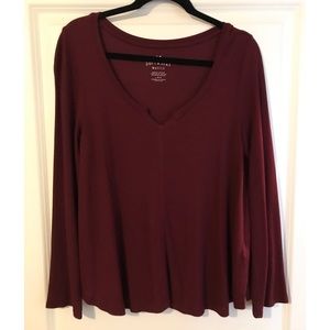 American eagles soft and sexy waffle long sleeve